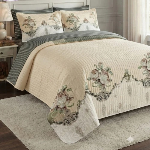 Gold Leaf Branded Bed Cov...